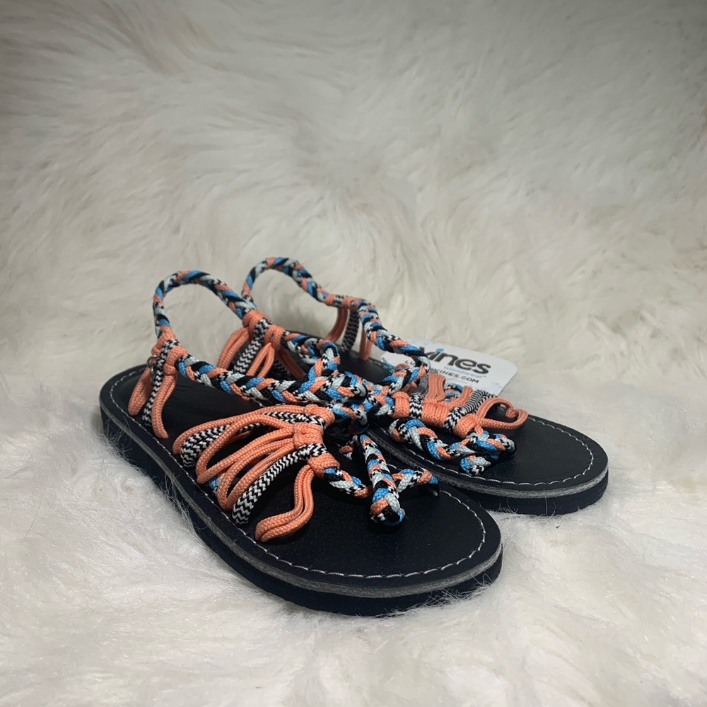 Vines Island Wear Plaka Thong Strappy Sandals Sz 5
